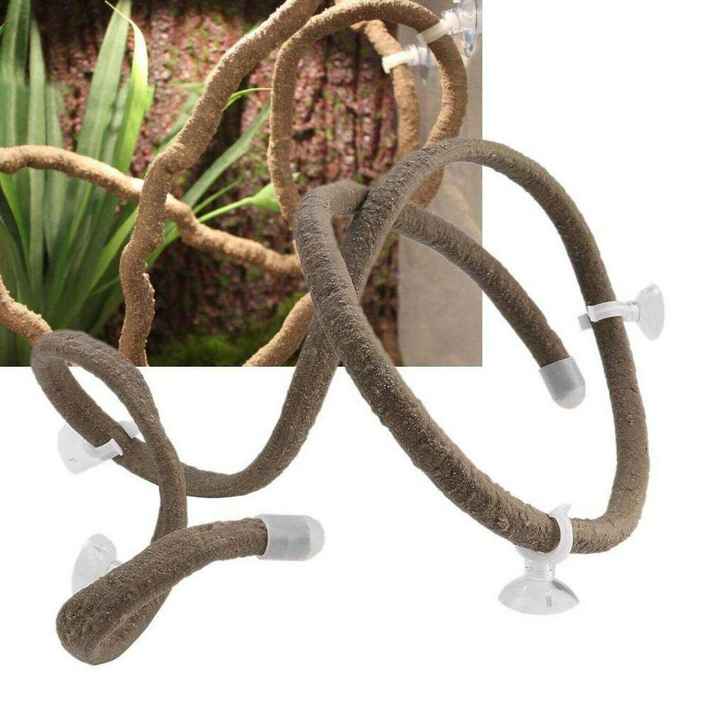 Reptile Habitat Decor: Simulation Vine with Lizard, Chameleon, Snake & Gecko Climbing Features