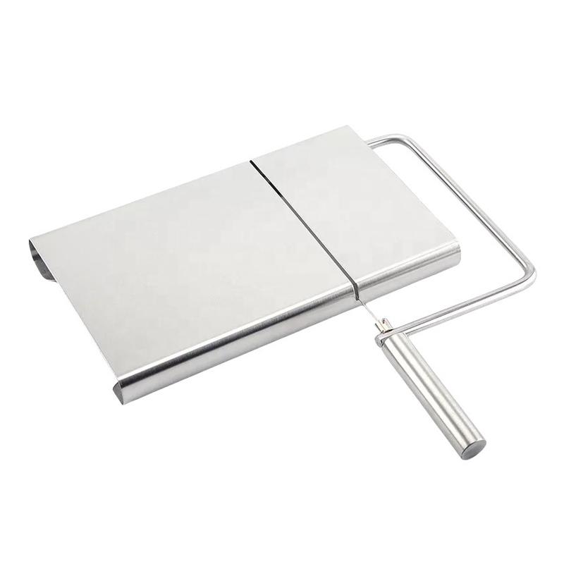 

Stainless Steel Wire Multifunctional Cheese Slicer Sausage Ham Cheese Cutting With Comfortable Grip Easy To Slice Kitchen Tools