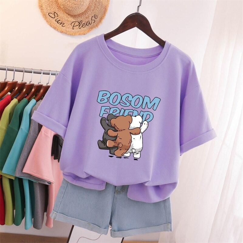 Женская футболка больших размеров L-5XL футболка с коротким рукавом женский топ 2023 лето — фото 6