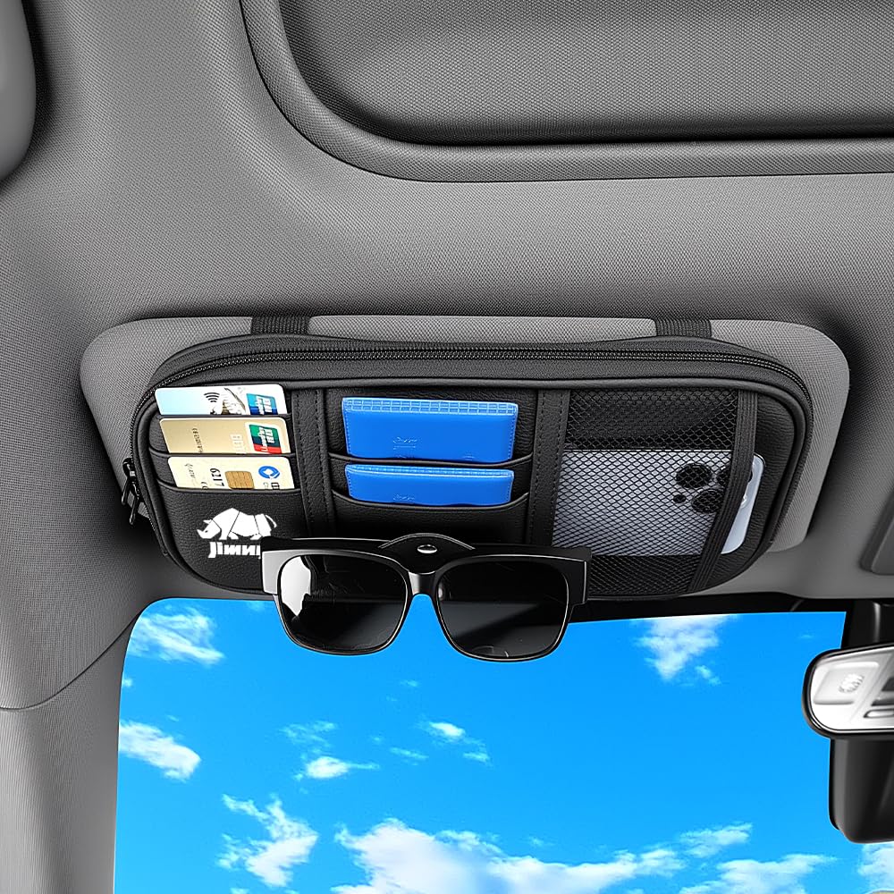 Car Visor Storage Extra Large Side Net Sun Visor Large Capacity Sunglasses Holder for Jimny New Jimny Sierra JB74 JB64 Custom Interior Parts Car
