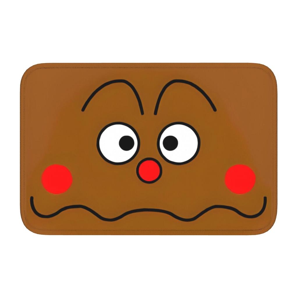 Anpanmans Front Door Floor Entrance Welcome Mats Outdoor Cute Cartoon Kitchen Doormat Bedroom Living Room Carpet Rug Footpad