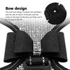 Bling Rhinestone Dog Harness Reflective Small Dog Harness With Cute Bowknot Mesh Nylon Puppy Cat Vest Adjustable For Dogs Pug