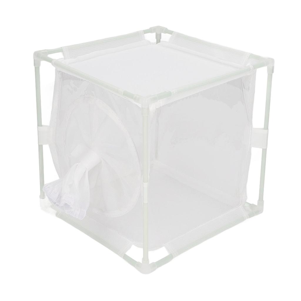Insektenbeobachtungskäfig PVC-Netz Weiß Wiederverwendbar Schmetterlingshabitat Zuchtinkubatorbox Hülle