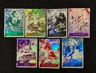 One Piece Kortspel 4-årsjubileum Fyra Kejsarna 7 Set JP NM