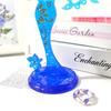 DIY Beauty Shaped Jewelry Holder Silicone Mold Crystal Epoxy Resin Casting Mold Earring Necklace Display Stand Molds