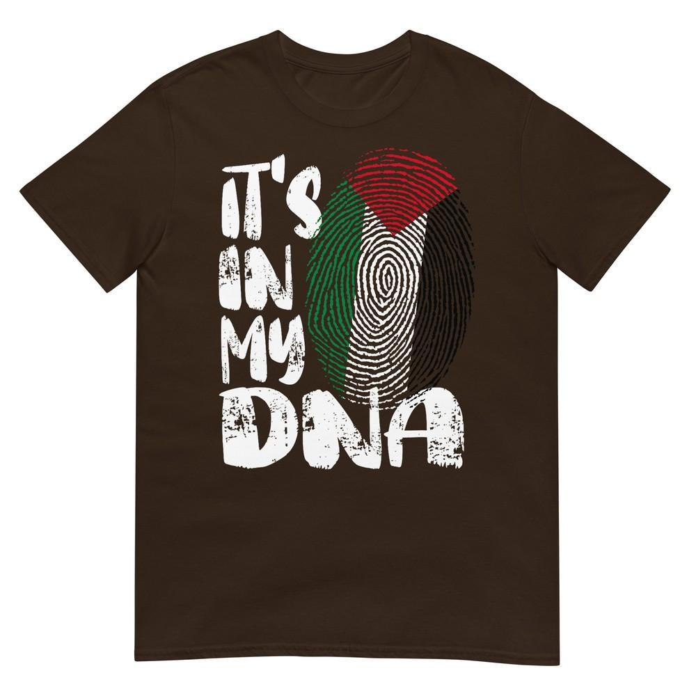Palestine Flag Its In My Dna Palestinian Fingerprint Flag Tshirt