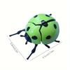 4pcs Wind Up Mechanical Beetle Toys Relax Prank Props In Orange, Red, Green, Blue Plastic Simulation Insect Models for Fun and Novelty