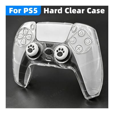 Clear PC Protective Cover for PS5 Compatible Controller, Ultra Slim Transparent Gamepad Case