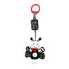 BBSKY Black & White Baby Stroller Mobile: Rabbit, Bee, Bird & Dog Plush Hanging Ornaments 