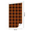 Halloween Orange and Burgundy Plaid Wallpaper for Living Room and Bedroom 50x1000
