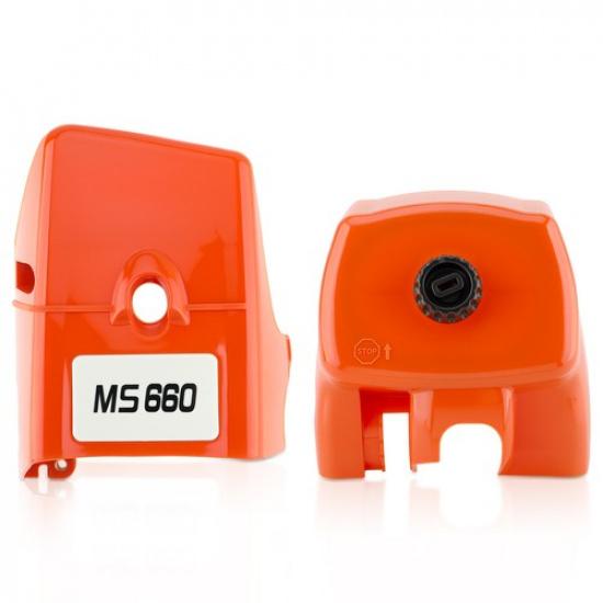 

For FM3-5 Stihl MS660 MS650 066 Cylinder Shroud Cover And Air Filter Cover Set