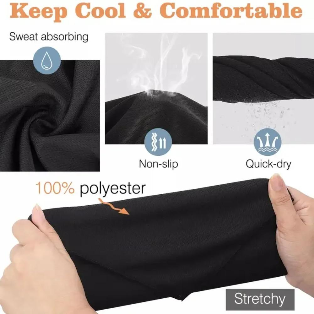 Summer Breathable Quick Drying Neck Gaiter Scarf Face Mask Sun Protection Bandana Ear Hanging Headwear Neckerchief