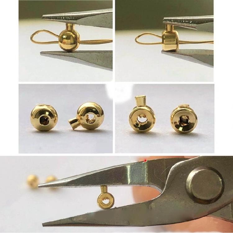 20 Pack Stopper Spacer Bead Finishing Clasps Stainless Steel Positioning Clasp