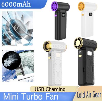 Mini Turbo Fan Electric 6000mAh Air Duster Strong Power Wireless Dust Blower USB Rechargeable High Speed for Cleaning Keyboards