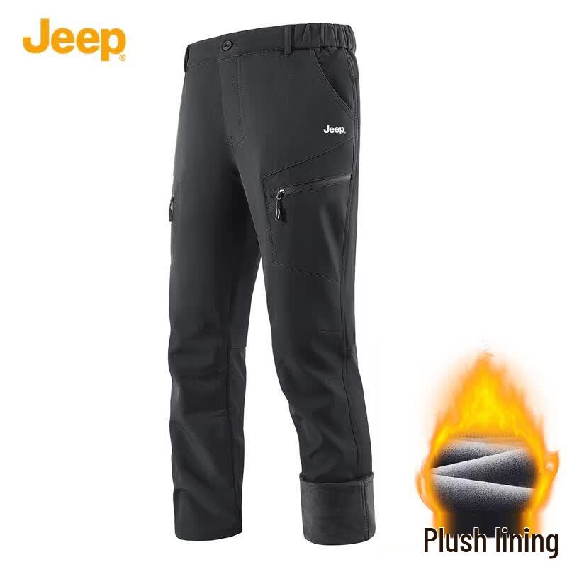 JEEP Men s Fleece-Lined Casual Straight-Leg Pants 3XL