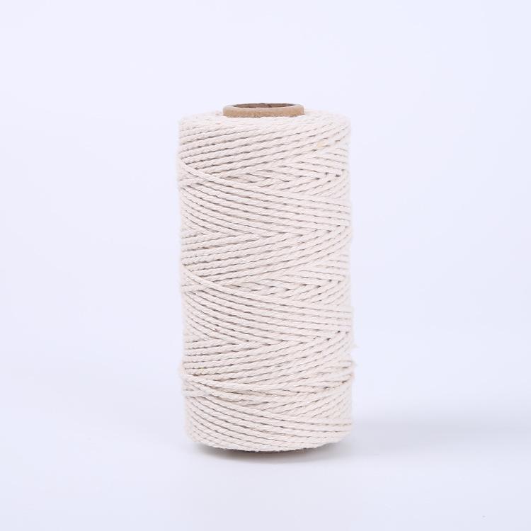 Biały Sznurek, Bawełniany Sznurek Cukierniczy, 328 Stóp 2 MM Naturalnie Biały Bawełniany Sznurek do Rękodzieła, Sznurek do Pakowania Prezentów, Wystrój Domu