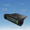 Small Digital Car Dashboard Clock Solar Power & Rechargeable Clear LCD Time Display Watch Stick On Car Clock