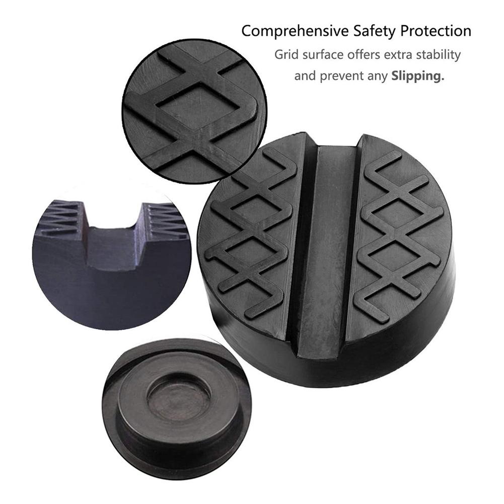 Universal Car Jacks Rubber Pad Frame Protector Adapter Jacking Tool Floor Slotted Pinch Weld Side Lifting Disk For Car Repair