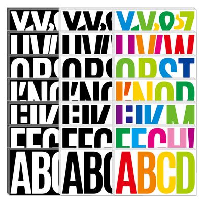 6-inch Letter Sticker Large Size Car Ship Number School Display Board Outdoor Waterproof Sun Protection Large Letter Sticker
