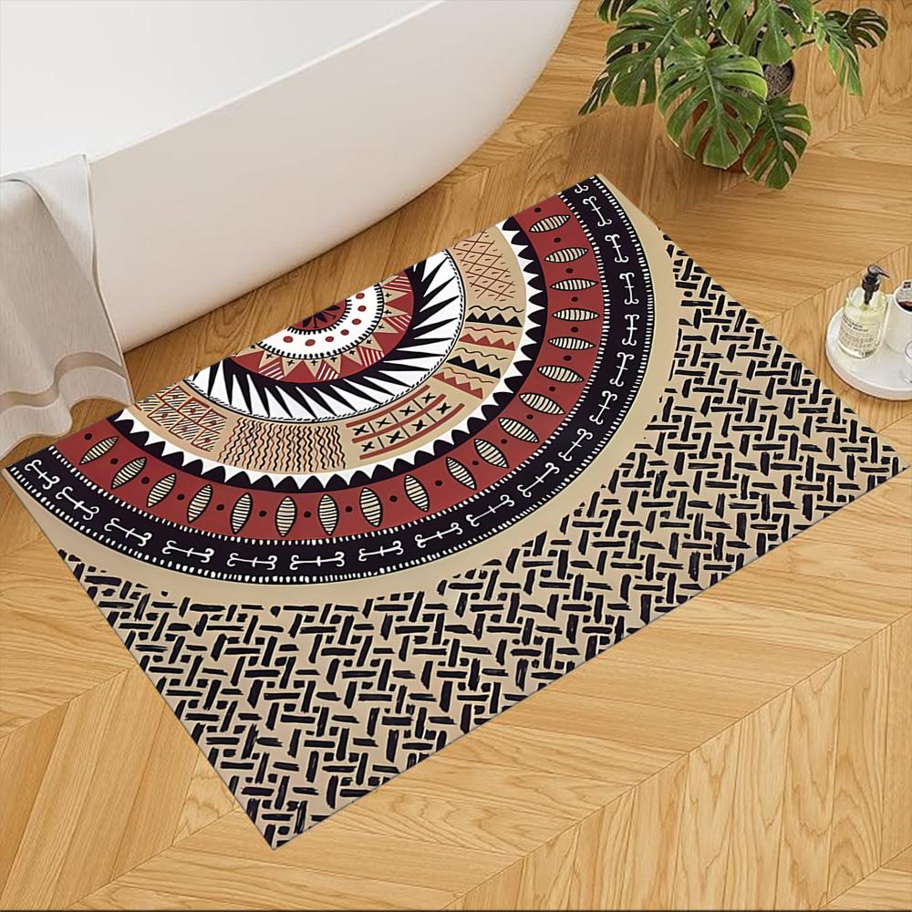 Mystic Tribal Pattern Art Non-Slip Home Carpet Design for Office Decor Living Room Gift