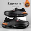 2024 Men's Waterproof Non-Slip Cotton Slippers for Winter - Warm, Large Size, Ideal for Driving and Outdoor Use