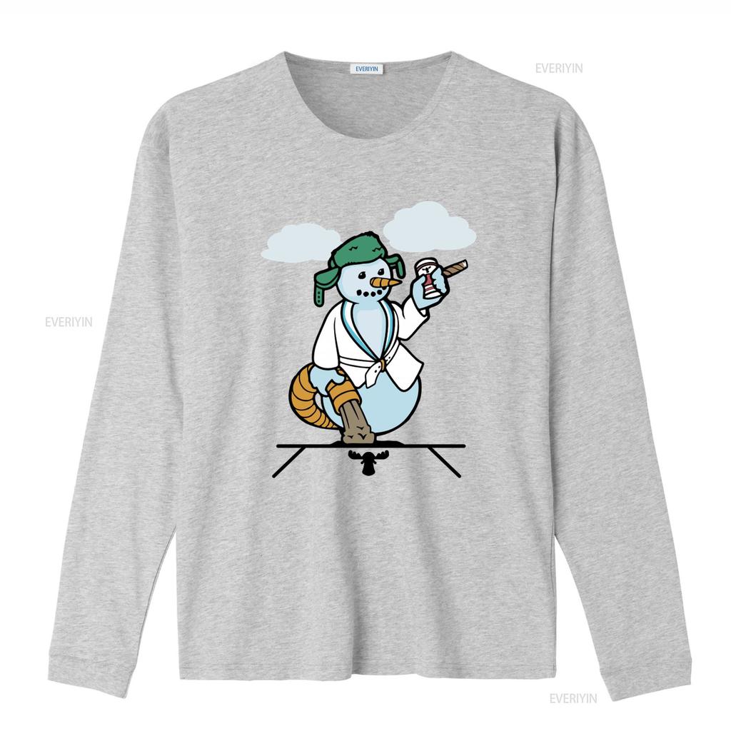 Cousin Eddie Snowman Christmas Vacation T Shirt Festive Winter Design for Holiday Fans vintage Washed homme Comfortable graphic