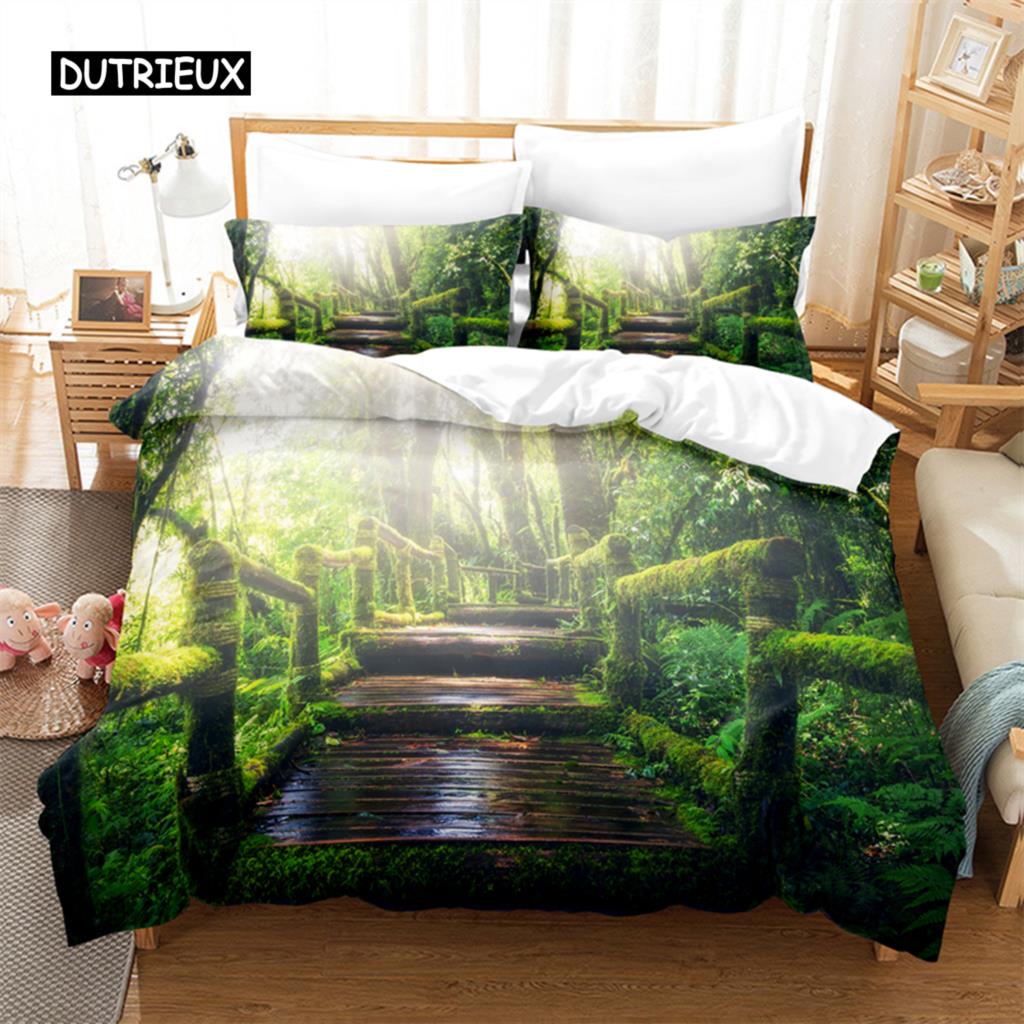 Dense Forest Bedding Set Duvet Cover Set 3d Bedding Digital Printing Bed Linen Queen Size Bedding Set Fashion Design