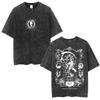 Death Note Ryuk Yagami Light Vintage Washed T Shirt Oversized Women Men Cotton Tshirt Fashion Short Sleeve Tshirts Streetwear