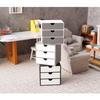 Miniature Drawer Storage Cabinet Bookcase 1/12 Dollhouse Furniture Model Micro Landscape Ornament