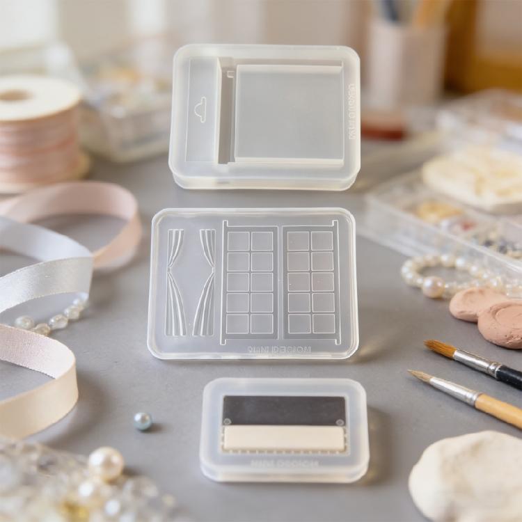 Wiederverwendbare Silikon-Bastelform Puppenboxen Formen Silikonstruktur Geeignet für Geschenkboxen Einfaches Entformen Design Waschbar