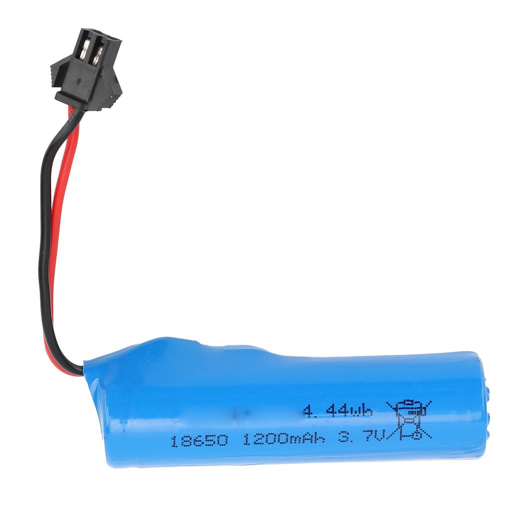 RC Lithium Battery 3.7V 1200mAh Prevent Overcharge Short Circuit SM Black Plug 1200mAh Lithium Battery For RC Crwaler