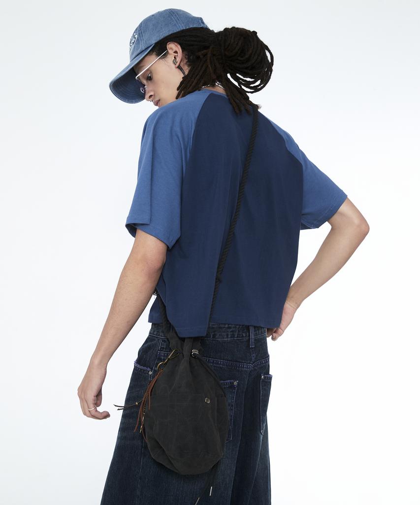 Sserpe Waxed Cotton Hippie Bag Black