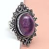 Amethyst Gemstone Handmade Silver Jewelry  "7"
