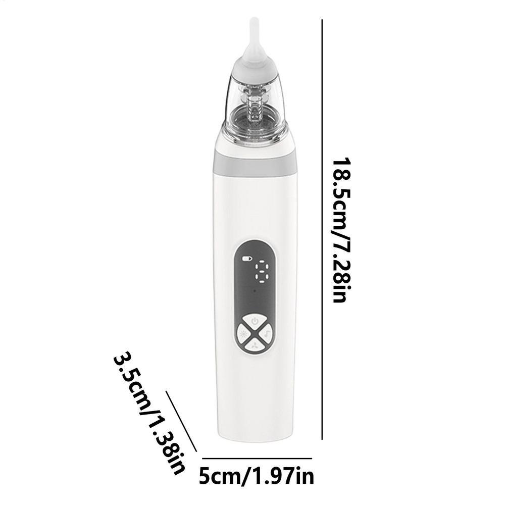 Electric Nasal Aspirator 3-level Washable Quiet Strong Suction Nasal Aspirator Electric Nasal Cleaner Nose Suction Device белый