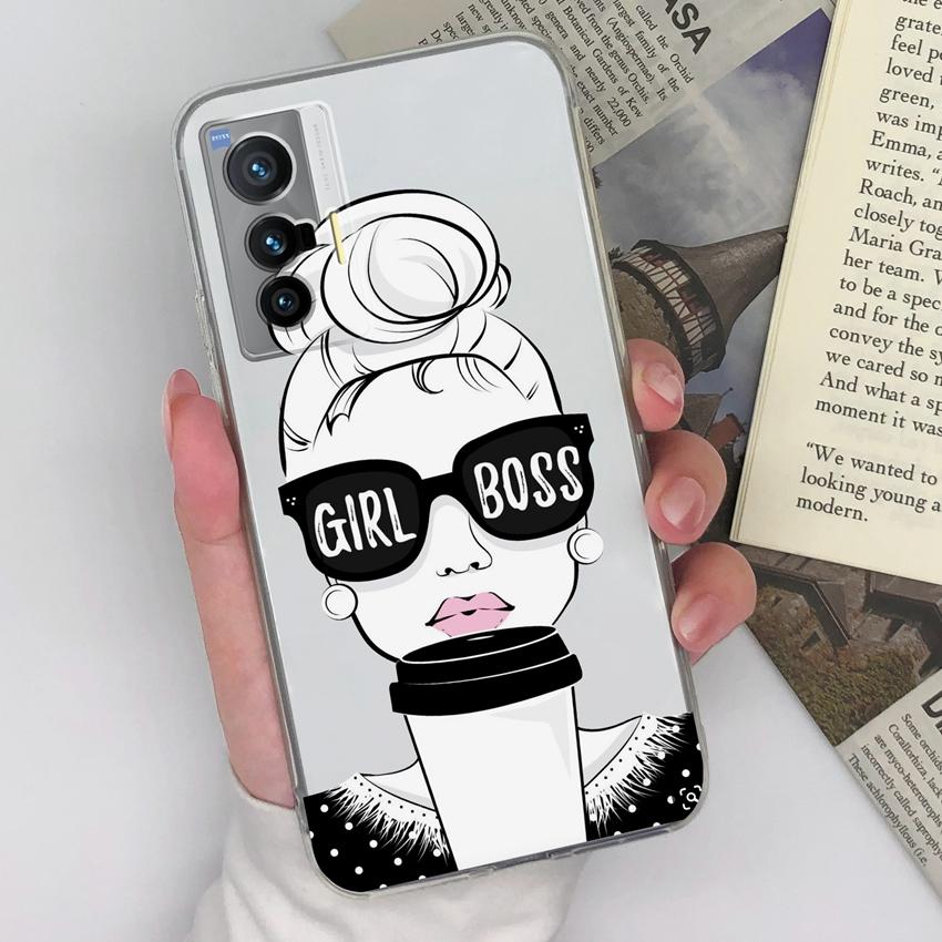 For Vivo X200S X27 X60 X80 X70 Pro Plus X21 Phone Covers Beautiful Forest Patterns Ultra Thin Transparent TPU Anti Fall Protective Shell For Vivo Case