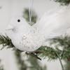 1PC Simulated Foam Feather Bird Christmas Decoration Pink Christmas Tree Pendant 3D Fake Craft Birds Christmas Decoration