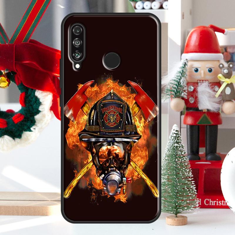 Firefighter Heroes Fireman For Huawei Nova Y73 Y60 Y70 Y90 Y72 Y61 Y91 7i 8i 11i 12i 12s 9 10 SE P20 P30 P40 Lite Case