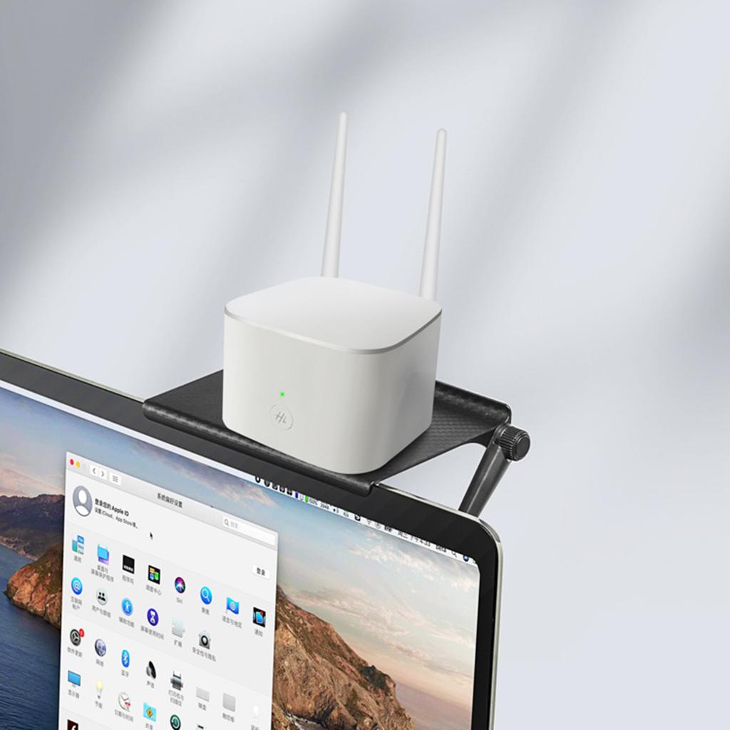 TV Ekranı Üstü Saklama Rafı Ayarlanabilir Bilgisayar Monitörü Masaüstü Ekran Standı Rafı Router Saklama Rafı Tutucu EL