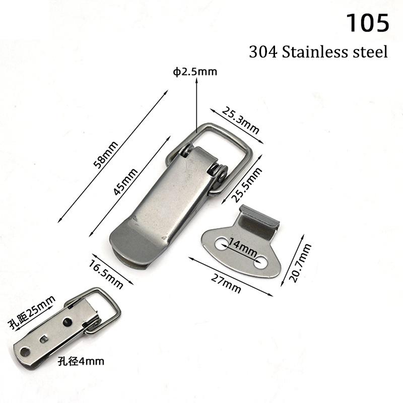 304 stainless steel box buckle, luggage anti-theft buckle, duck beak buckle, toolbox buckle, anti-theft lock buckle