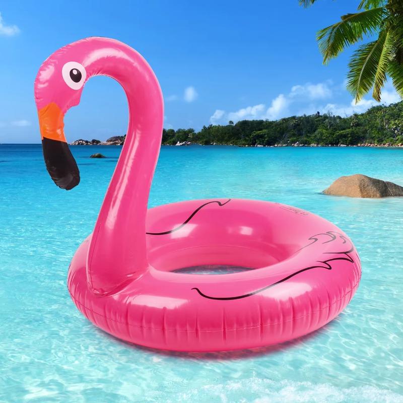 Flamingo Inflatable Toys Swimming Ring Adult Water Party Toys Summer Pool Beach Inflatable Float Circle Fun Water Supplies