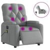 VidaXL Electric Reclining Massage Armchair, Relaxation Chair with Adjustable Backrest and Footrest, Seat of 3204698