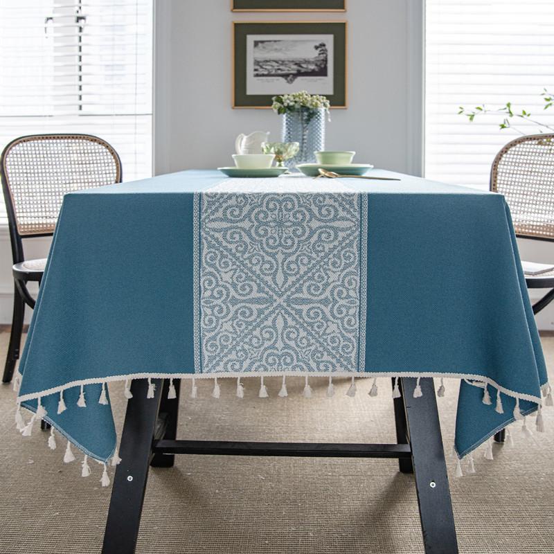 Amazon Lace Embroidery Water-Soluble Lace Pastoral Table Cloth Coffee Table Cover Tablecloth