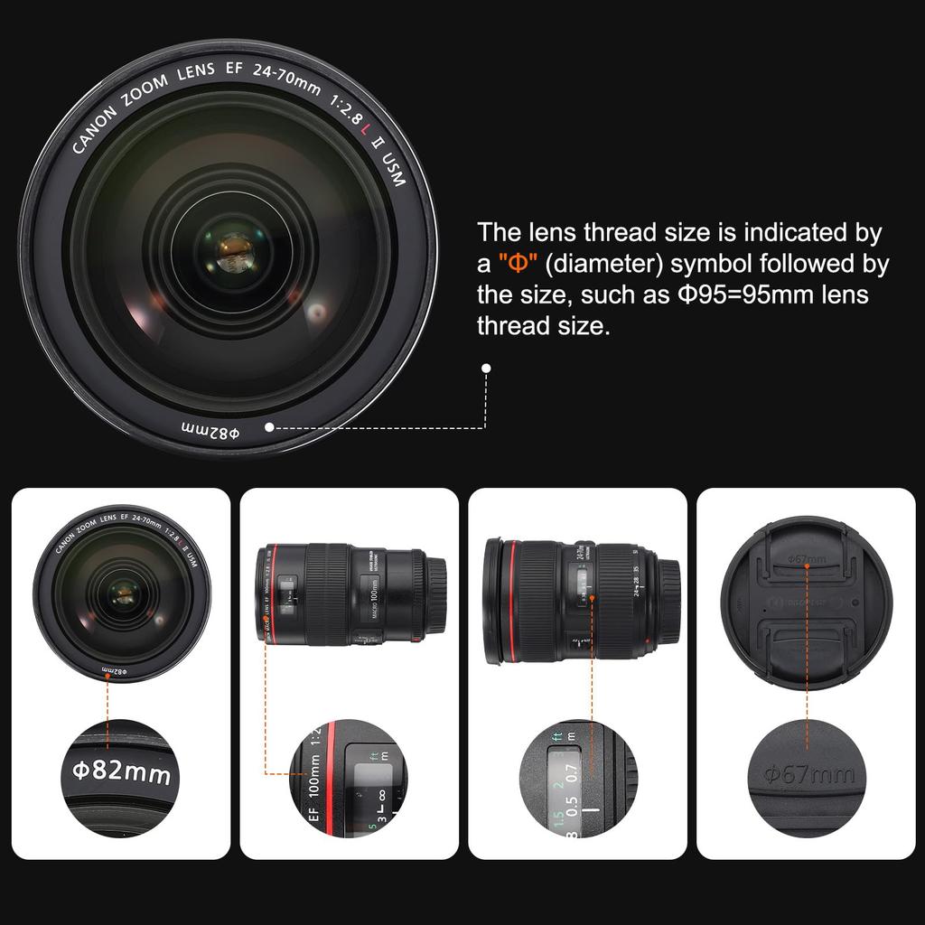 uxcell Lens Variable Neutral Density Lens 67mm Circular ND Grayscale Filter for Camera Photo 2 Pieces ND2-400 Filter, Filter, Filter, Lens,