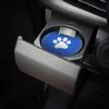 LEDMOMO Car Paw Print Set of 7cm Drink Holder PVC Heat Stain Noise Car Interior Blue Coasters, Design, 4, Diameter, Compatible, Non-Slip, Washable,