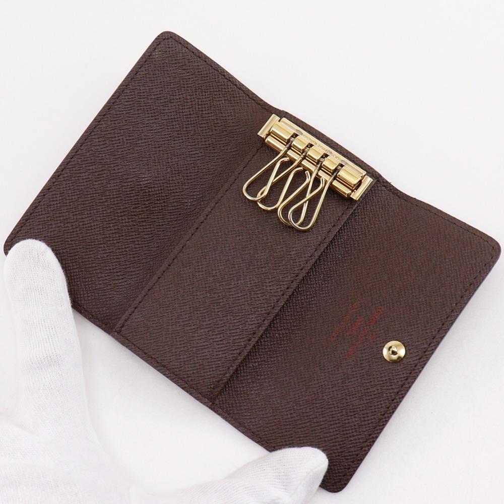 LOUIS VUITTON Multicles4 Key Holder  N62631 4 hooks Brown Damier canvas unisex Used
