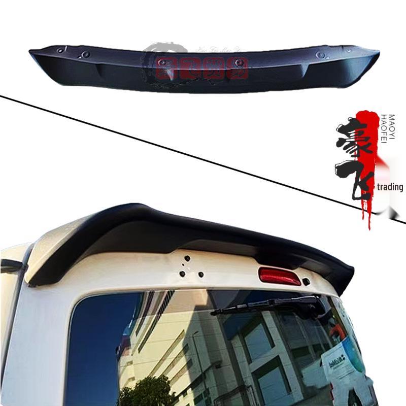 

Toyota Hiace Sports Roof Spoiler (2005-2017), No Drilling, Baked Paint Finish No-light spoiler, unpainted