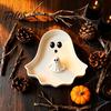 PLA Material Tray Cute Ghost Tray, 3D Printed Halloween Shape Desktop Storage Dish, Multifunctional Key Jewelry Candy Organizer Tabletop Decor