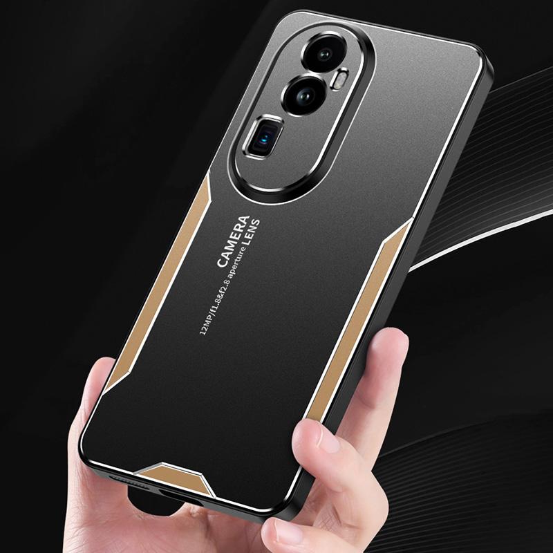 For Oppo Reno10 Pro+ 5G Case Aluminum Alloy Matte Back Phone Cover