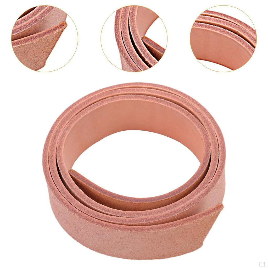 PU Leather Strap Strip Single Sided Soft Flat Straps Belt for DIY Craft