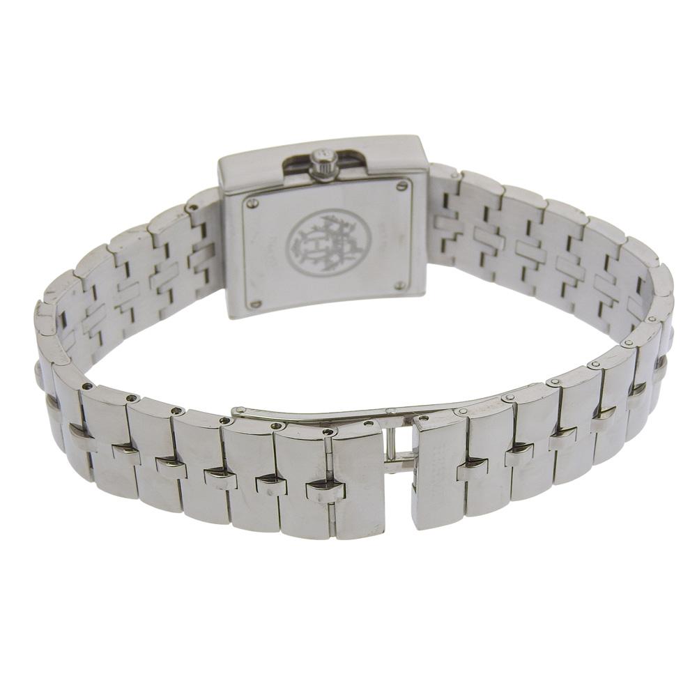 HERMES Belt watch Watches BE1.110 whiteDial Stainless Steel Quartz Analog display Women Used